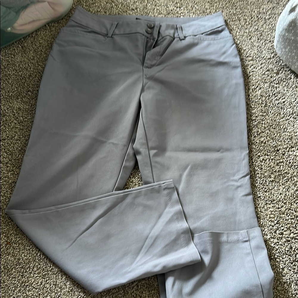 Lee Gray Chinos Smooth Cotton-Blend